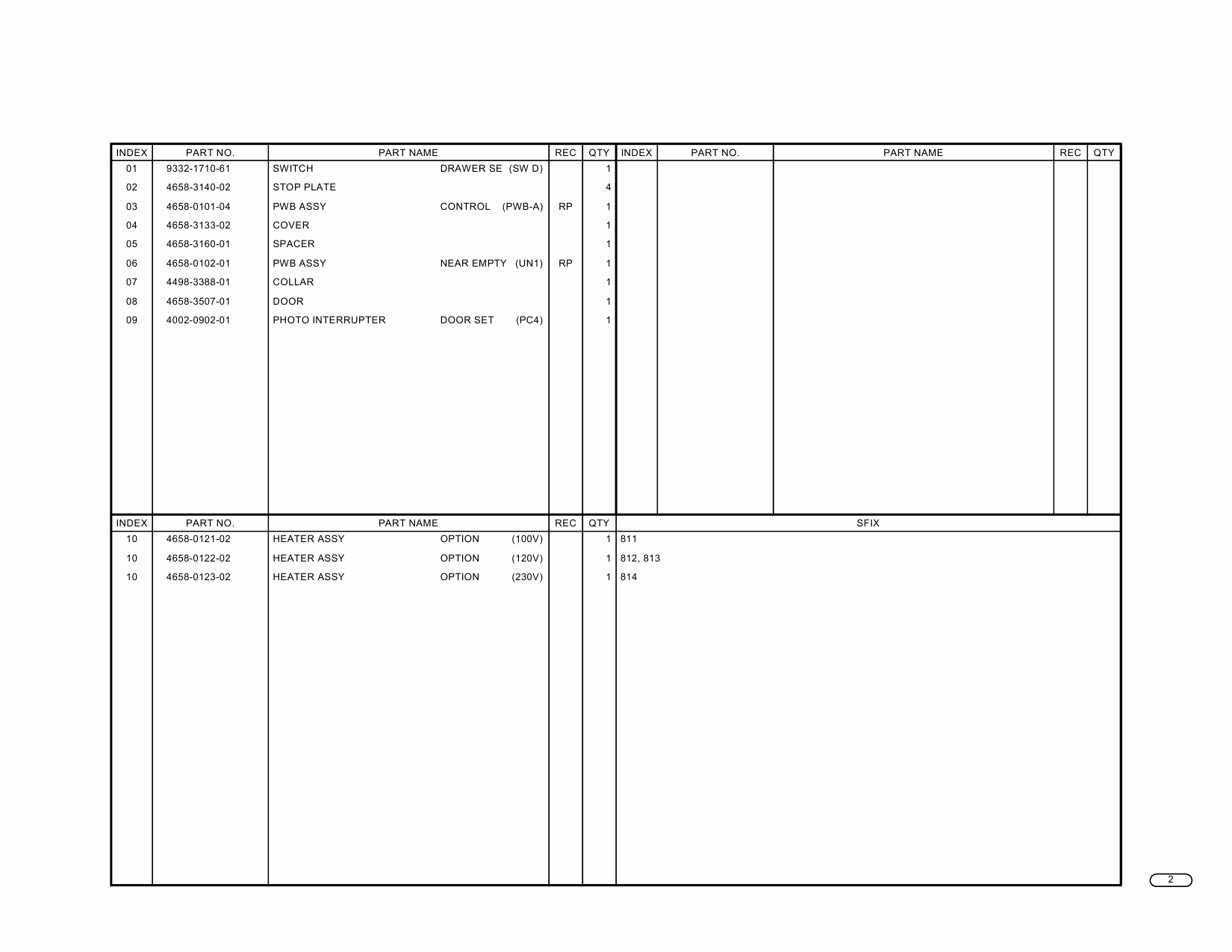 Konica-Minolta Options PF-119 Parts Manual-3